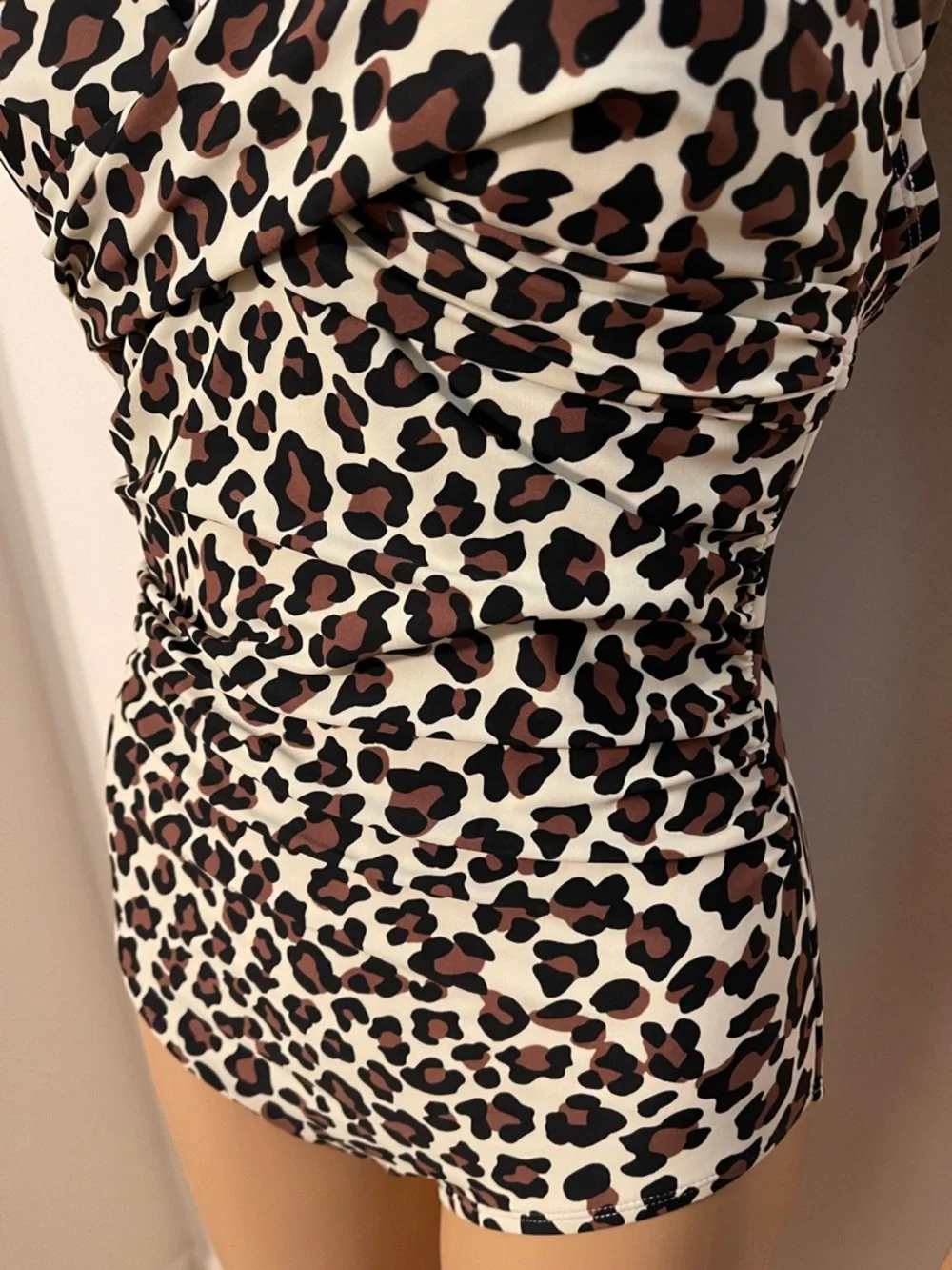 Kona Sol Leopard Print One-Piece Swimsuit